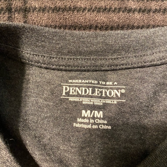 Pendleton Men's Short Sleeve T-Shirt Heathered Gray Size Medium - Picture 4 of 4